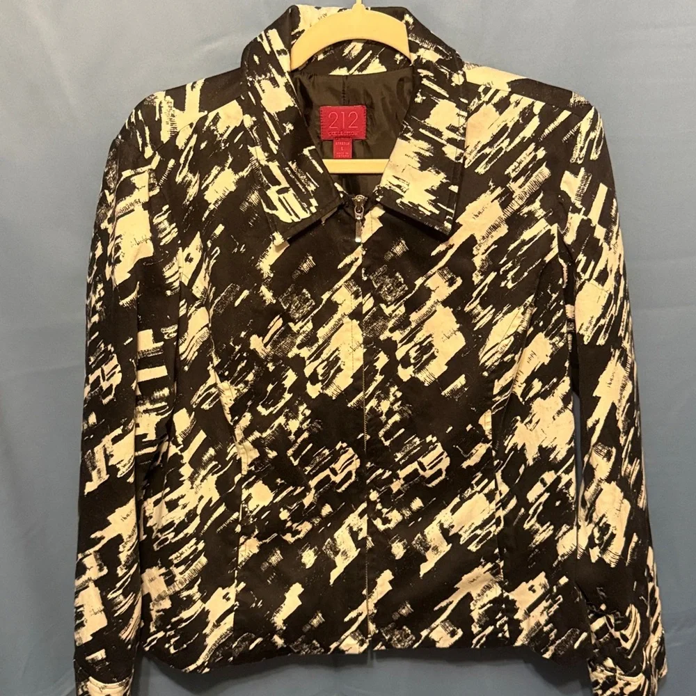 212 Collection Monochrome Patterned Jacket - Picture 1 of 4
